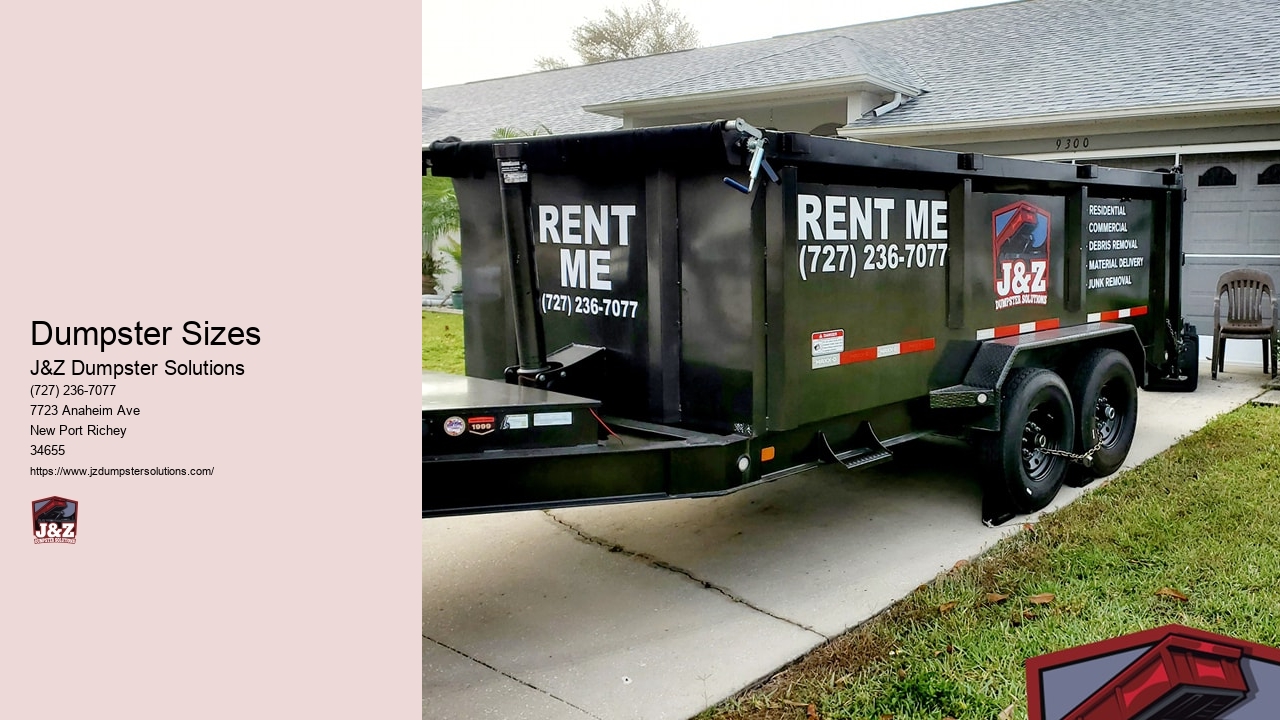 Dumpster Sizes