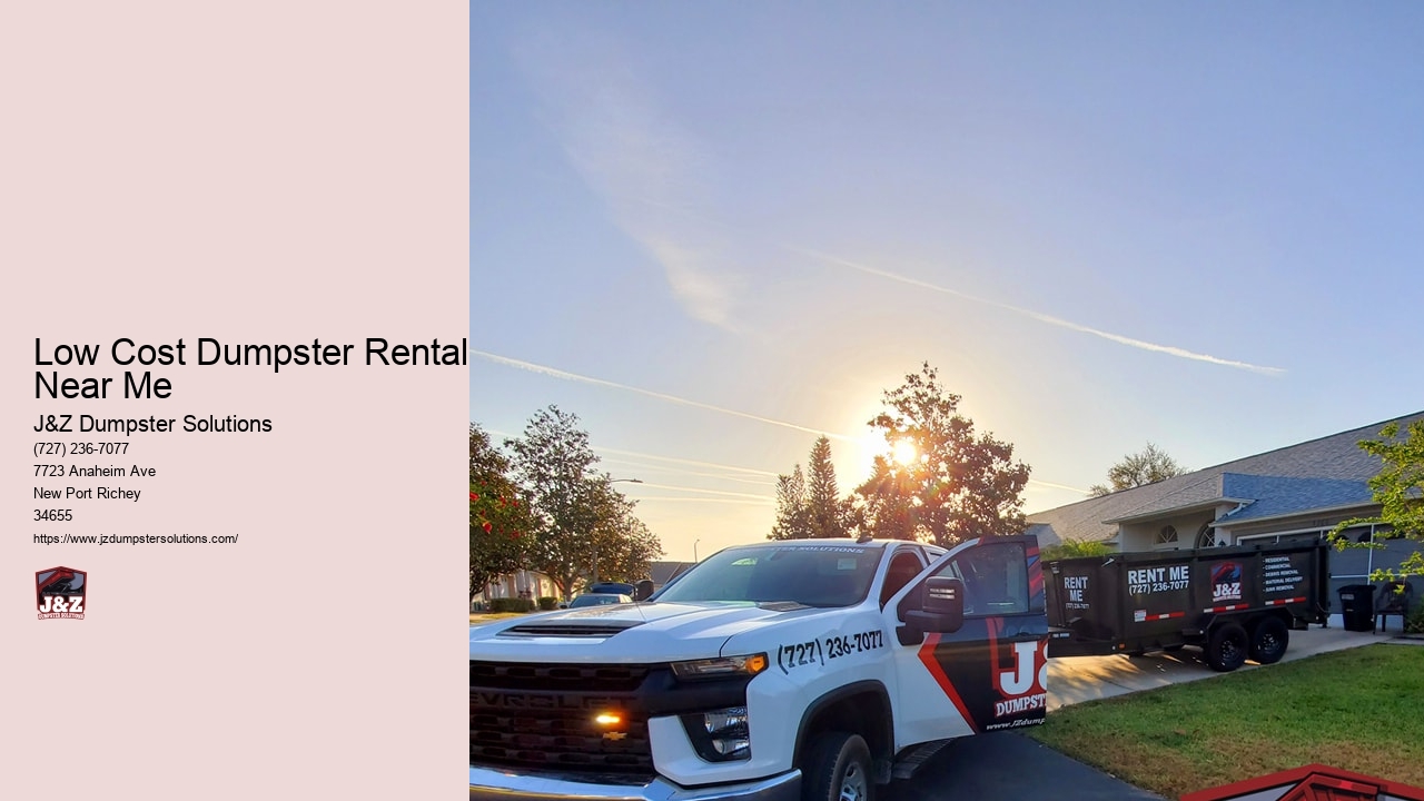 Low Cost Dumpster Rental Near Me