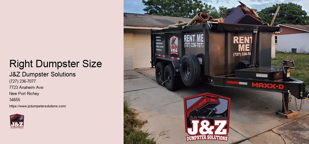 Right Dumpster Size